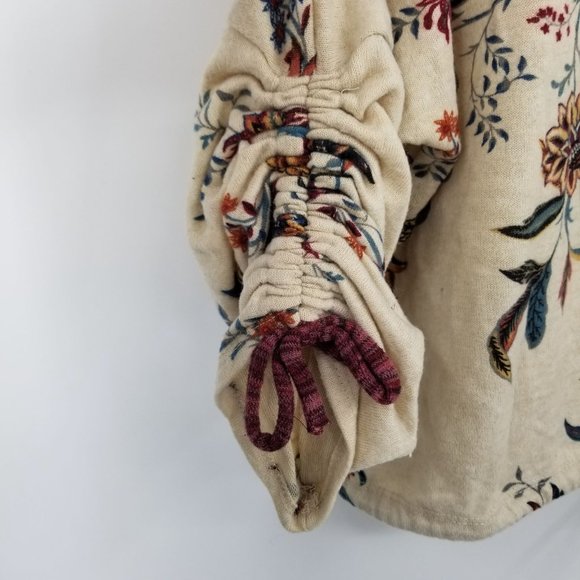 Persaya Floral Ruched Women's Blouse Top Shirt Size XL - Picture 7 of 8